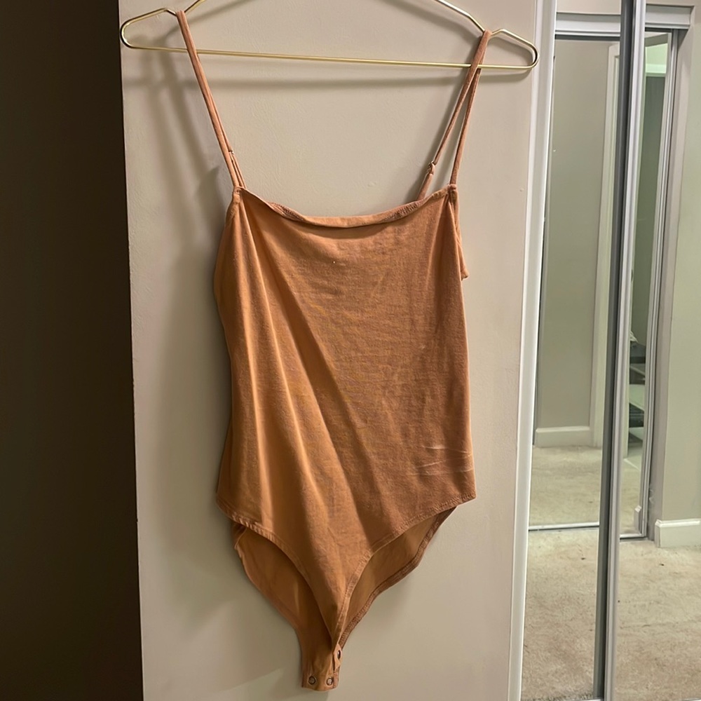 Camel cami bodysuit